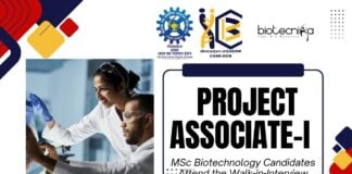 IICB Project Associate-I Vacancy – MSc Biotechnology Candidates Attend the Walk-in-Interview