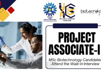 IICB Project Associate-I Vacancy – MSc Biotechnology Candidates Attend the Walk-in-Interview