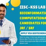 IISc Bioinformatics JRF/SRF Job Opening