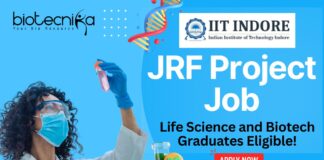 IIT Indore JRF Project Job – Apply by June 7, 2025