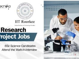 IIT Roorkee Project Job | BSc Science Candidates Attend the Walk-in-Interview  