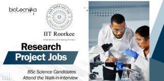 IIT Roorkee Project Job | BSc Science Candidates Attend the Walk-in-Interview  