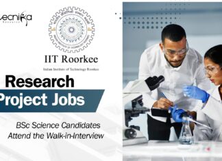 IIT Roorkee Project Job | BSc Science Candidates Attend the Walk-in-Interview  
