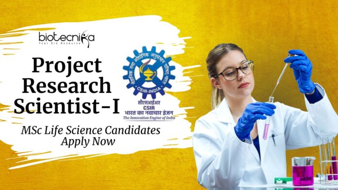 IMTECH Project Research Scientist-I Position | MSc Life Science Candidates Apply Now