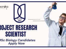 JNU Project Vacancy at Nanoscience Centre | MSc Biology Candidates Apply Now