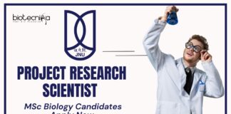 JNU Project Vacancy at Nanoscience Centre | MSc Biology Candidates Apply Now