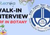 JRF Botany Job at CSMCARI Chennai – Interview 12 June 2025