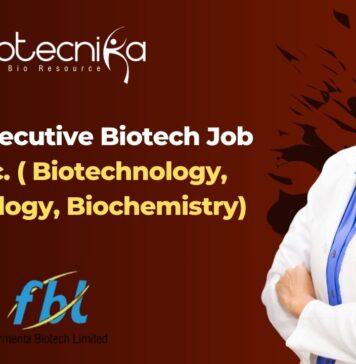 Junior Executive Biotech Job