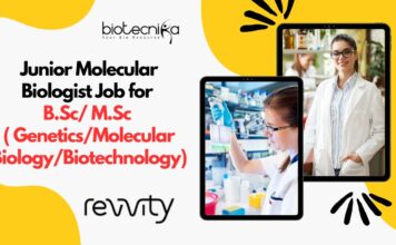 Junior Molecular Biologist at Revvity, BSc/MSc Biotech, Mol Bio Apply Now! Junior Molecular Biologist Job