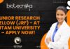 Kickstart Your Research Career: Junior Research Fellow Position at GITAM University Junior Research Fellow (JRF) - at GITAM Universityo
