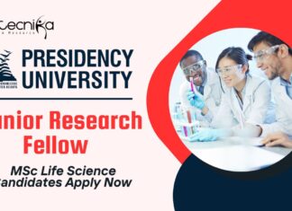 Junior Research Fellow at Presidency University – MSc Life Science Candidates Apply Now