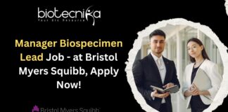 Manager Biospecimen Lead Job - at Bristol Myers Squibb