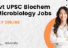 Microbiology Jobs UPSC 2025