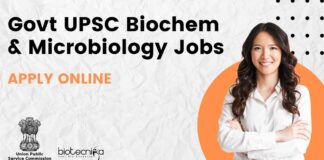 Microbiology Jobs UPSC 2025