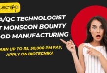 QA/QC Technologist Jobs Chennai