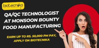 QA/QC Technologist Jobs Chennai