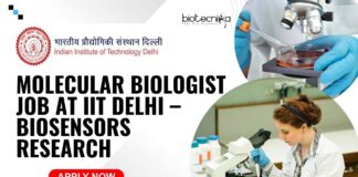 Molecular Biologist Job at IIT Delhi – Biosensors Research (1)