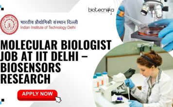 Molecular Biologist Job at IIT Delhi – Biosensors Research (1)