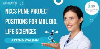 NCCS Pune Project Positions