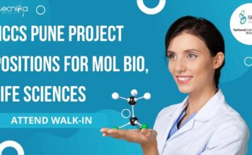 NCCS Pune Project Positions