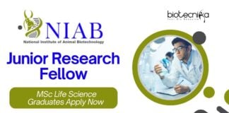 NIAB Junior Research Fellow Opening – MSc Life Science Graduates Apply Now