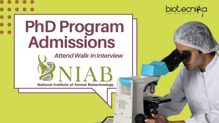 NIAB PhD Program Admissions - Attend Walk-In Interview
