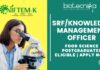 NIFTEM Recruitment 2025 SRFKnowledge Management Officer– Food Science Postgraduates Eligible Apply Now!