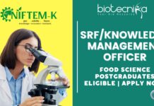 NIFTEM Recruitment 2025 SRFKnowledge Management Officer– Food Science Postgraduates Eligible Apply Now!