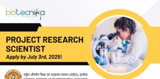 NIPER Hajipur Hiring Project Research Scientist 2025