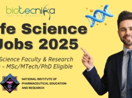 NIPER Raebareli Life Science Jobs 2025 – Apply by 18 June