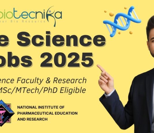 NIPER Raebareli Life Science Jobs 2025 – Apply by 18 June