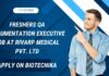 Freshers QA Jobs at Rivarp Medical Pvt. Ltd.