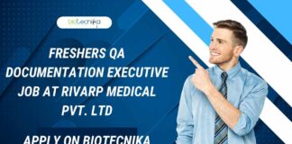Freshers QA Jobs at Rivarp Medical Pvt. Ltd.