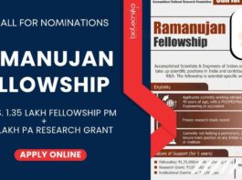 Ramanujan Fellowship 2025 Call For Nominations