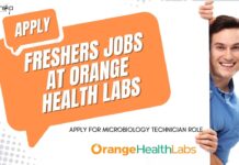 Freshers Microbiology Jobs at Orange Health Labs