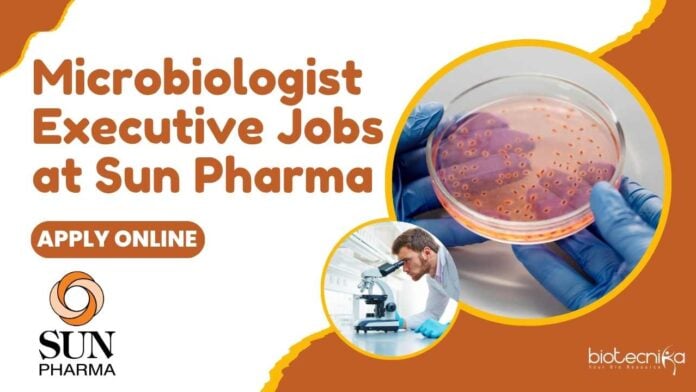 Microbiologist Executive Jobs at Sun Pharma
