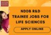 NDDB R&D Trainee Jobs For Life Sciences