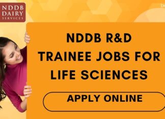 NDDB R&D Trainee Jobs For Life Sciences