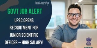 UPSC Junior Scientific Officer Recruitment 2025