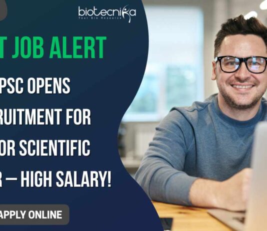 UPSC Junior Scientific Officer Recruitment 2025