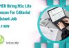 PGIMER Hiring MSc Life Sciences