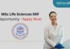 MSc Life Sciences SRF Opportunity - Apply Now!