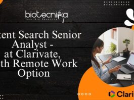 Patent Search Senior Analyst - at Clarivate