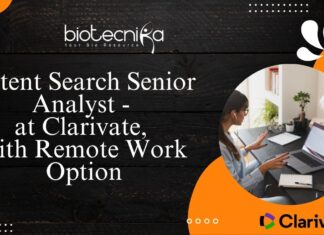 Patent Search Senior Analyst - at Clarivate