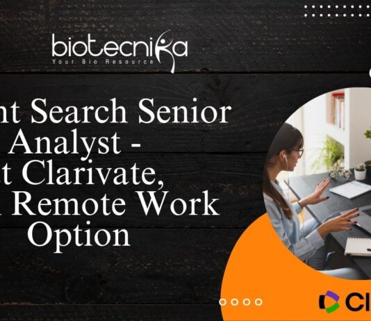 Patent Search Senior Analyst - at Clarivate