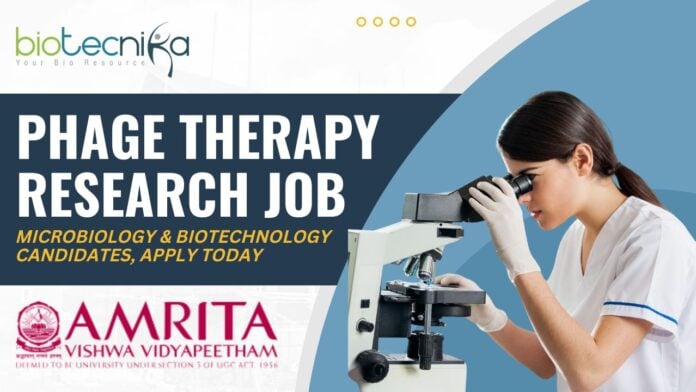 Amrita Vishwa Vidyapeetham Research Jobs - Microbiology & Biotech Apply Today