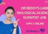 Dr Reddy's Labs Biological Sciences Scientist