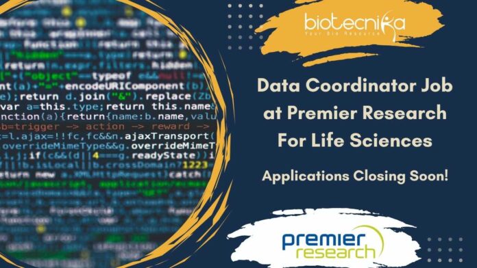 Data Coordinator Job at Premier Research