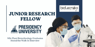 JRF at Presidency University – MSc Plant Biotechnology Graduates Attend the Walk-In-Interview 