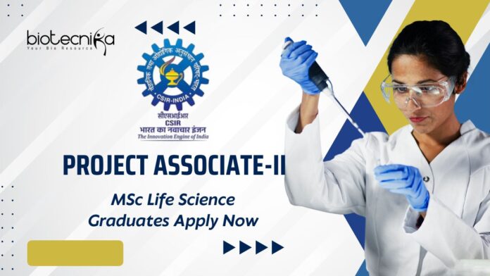 Project Associate-II at CSIR-IMTECH | MSc Life Science Graduates Apply Now
